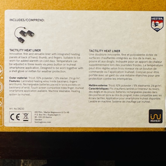Hestra Heated Glove Liners - NWT - Picture 7 of 8